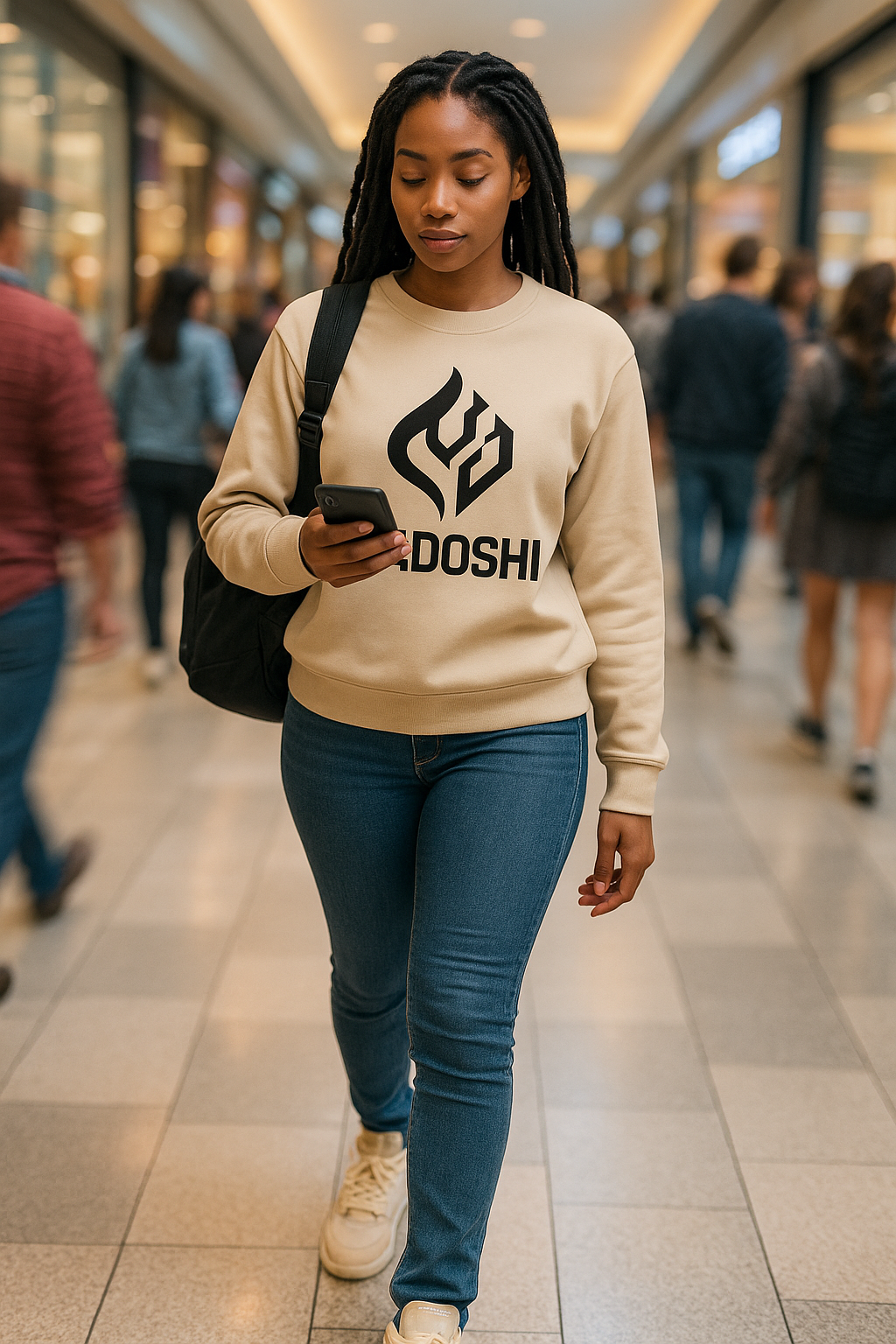 Tan OG Sweatshirt (Black Logo)